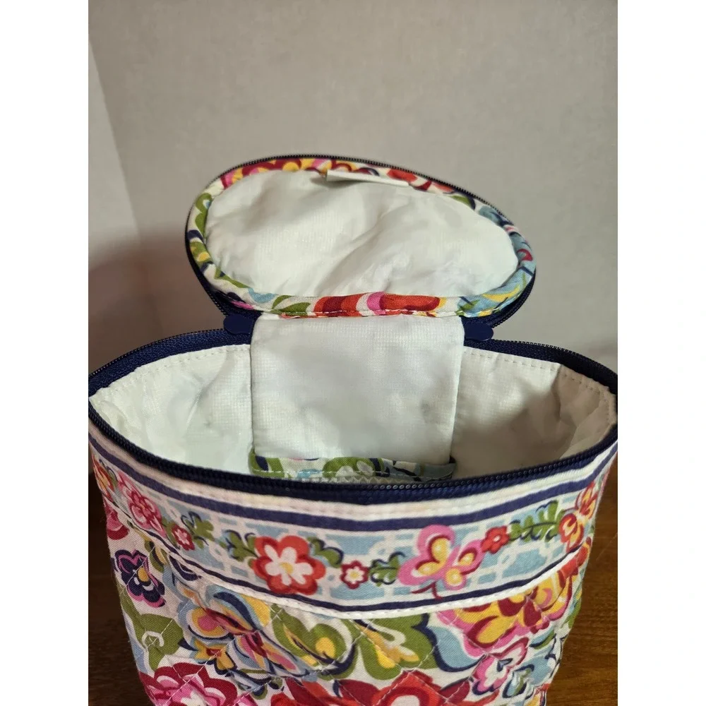 Vera Bradley Hope Garden Quilted Cotton Cosmetic/Lunch Bag Floral Travel Case